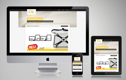 Mobile Website mit Onlineshop für ein Designer Label